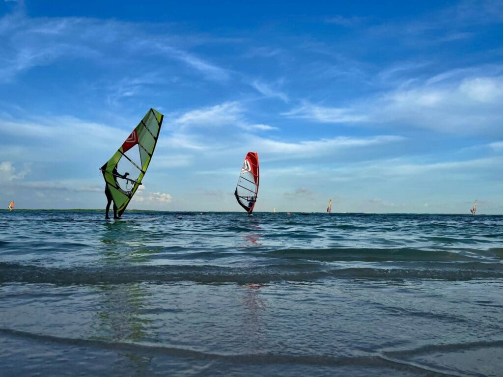 Windsurfing in the Caribbean