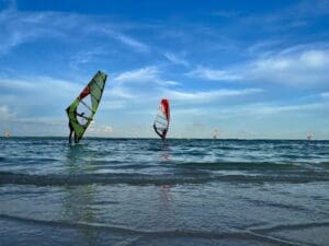 Windsurfing in the Caribbean