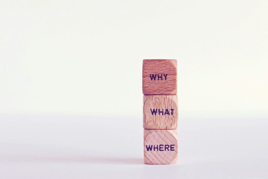 Word dice- why, what, where