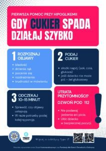 Niski poziom cukru Plakat kolorowy